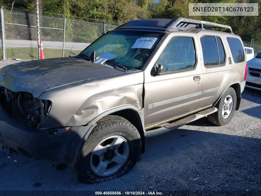 2004 Nissan Xterra Xe VIN: 5N1ED28T14C676123 Lot: 40558556