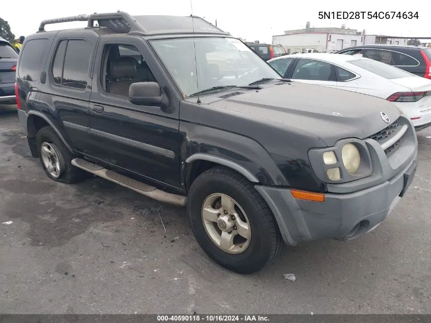 2004 Nissan Xterra Xe VIN: 5N1ED28T54C674634 Lot: 40590118