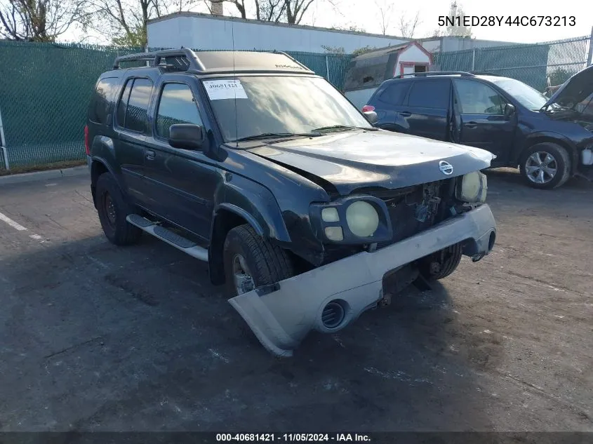 2004 Nissan Xterra Xe VIN: 5N1ED28Y44C673213 Lot: 40681421