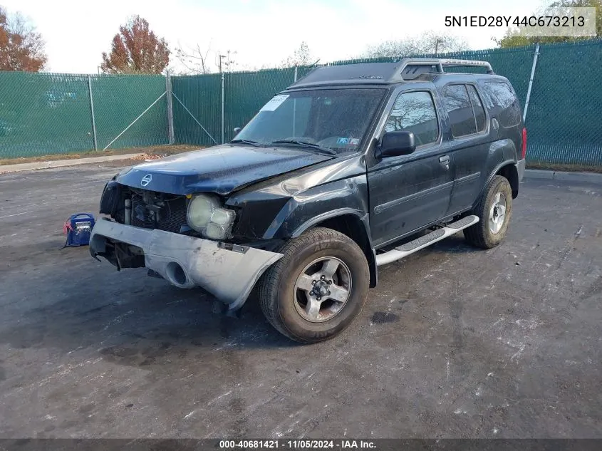 2004 Nissan Xterra Xe VIN: 5N1ED28Y44C673213 Lot: 40681421