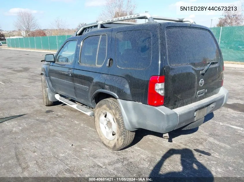 2004 Nissan Xterra Xe VIN: 5N1ED28Y44C673213 Lot: 40681421