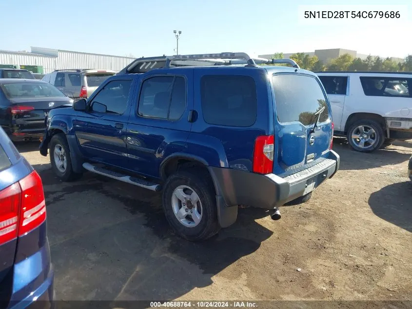 2004 Nissan Xterra Xe/Se VIN: 5N1ED28T54C679686 Lot: 40688764