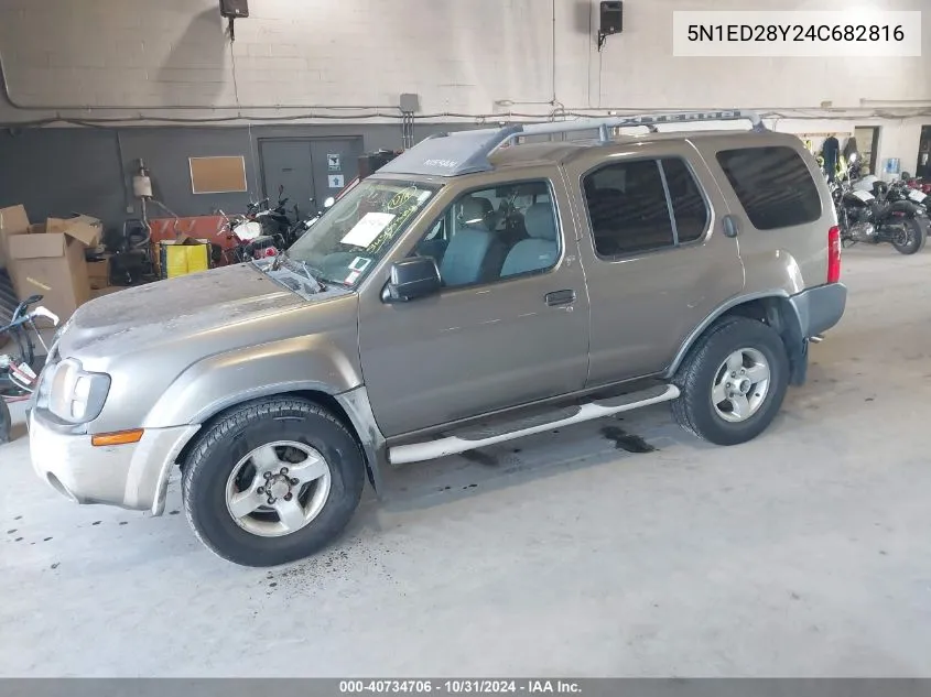 2004 Nissan Xterra Xe VIN: 5N1ED28Y24C682816 Lot: 40734706