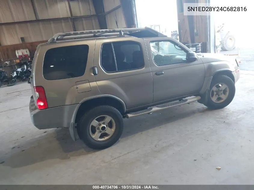 2004 Nissan Xterra Xe VIN: 5N1ED28Y24C682816 Lot: 40734706