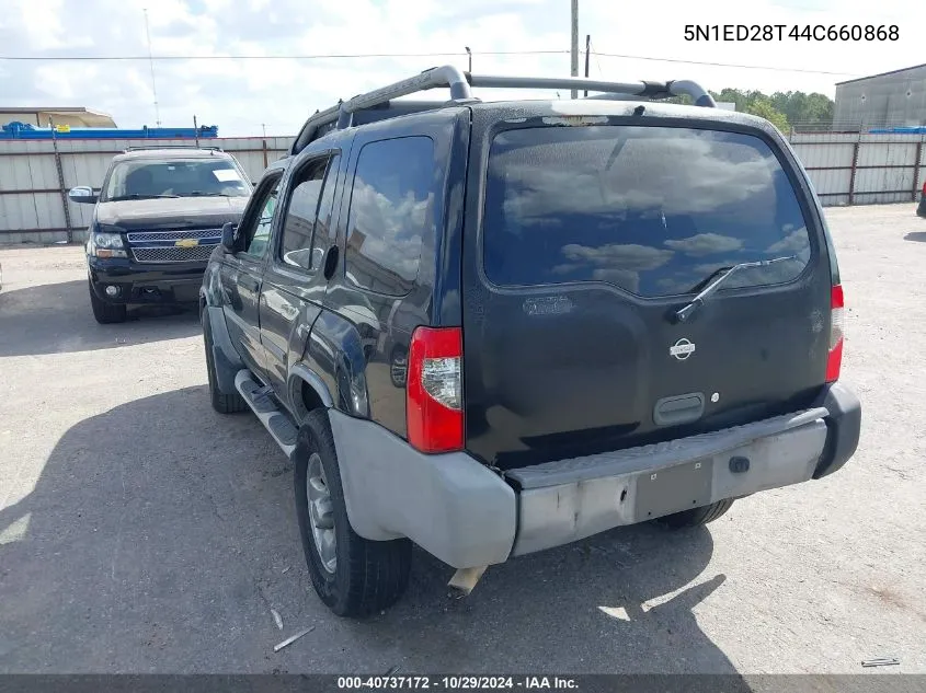 2004 Nissan Xterra Xe VIN: 5N1ED28T44C660868 Lot: 40737172