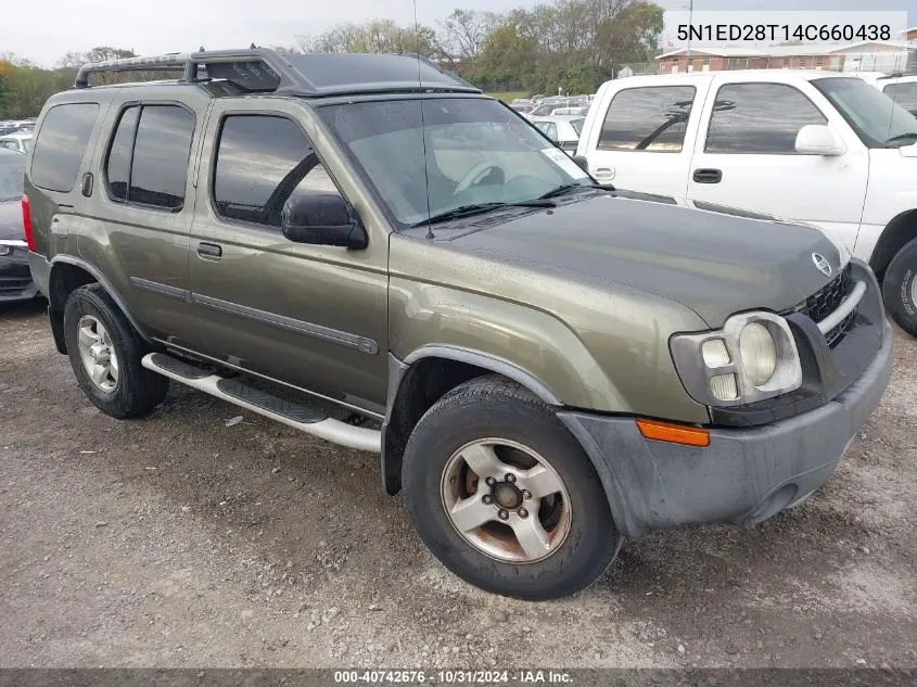 2004 Nissan Xterra Xe VIN: 5N1ED28T14C660438 Lot: 40742676