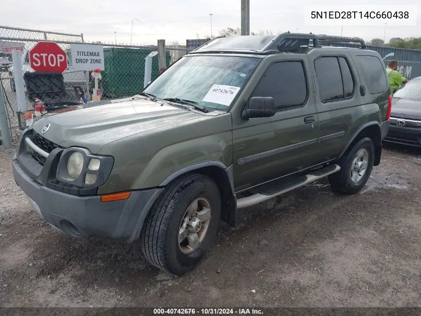 2004 Nissan Xterra Xe VIN: 5N1ED28T14C660438 Lot: 40742676