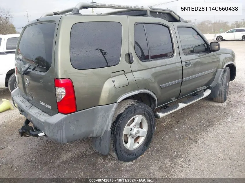 2004 Nissan Xterra Xe VIN: 5N1ED28T14C660438 Lot: 40742676