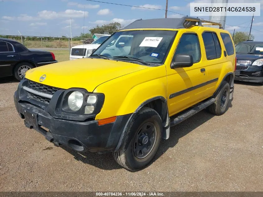 2004 Nissan Xterra Xe VIN: 5N1ED28T14C624538 Lot: 40784236