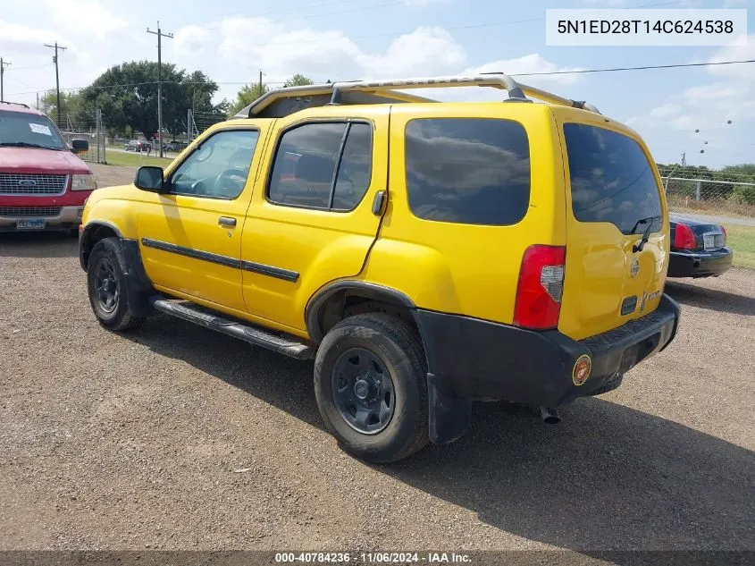 2004 Nissan Xterra Xe VIN: 5N1ED28T14C624538 Lot: 40784236