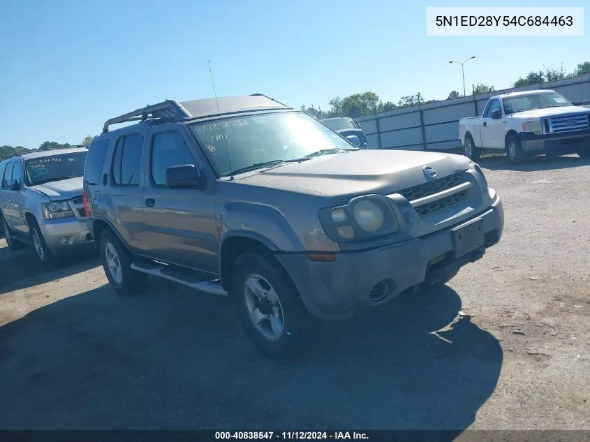 2004 Nissan Xterra Xe VIN: 5N1ED28Y54C684463 Lot: 40838547