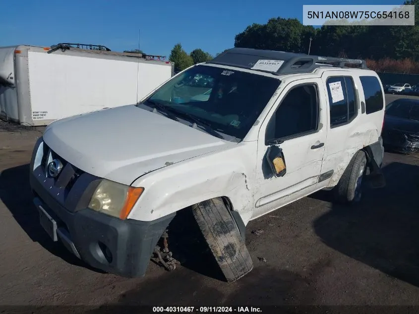 2005 Nissan Xterra Se VIN: 5N1AN08W75C654168 Lot: 40310467