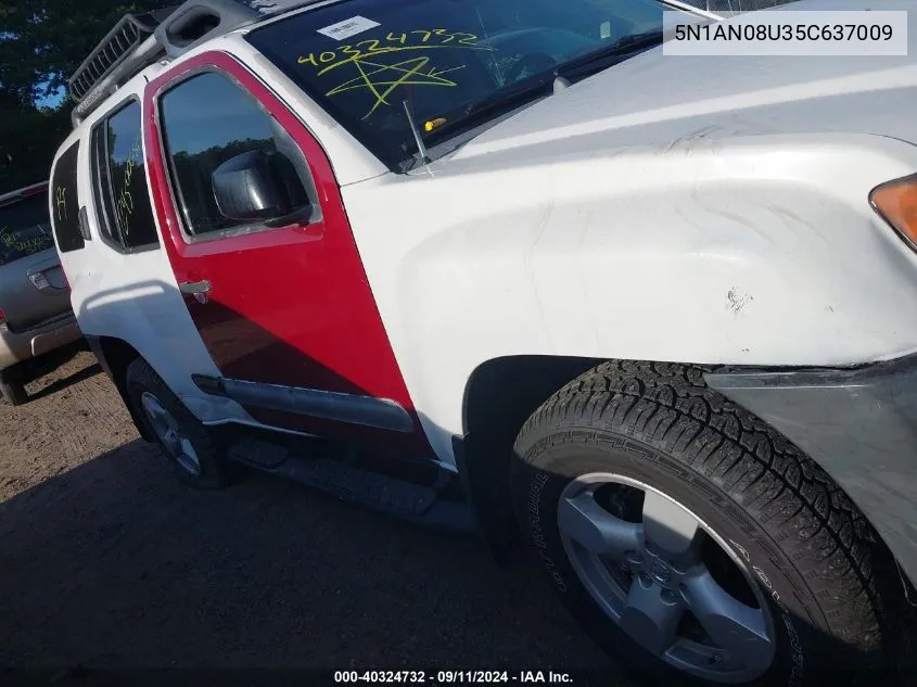 5N1AN08U35C637009 2005 Nissan Xterra Se