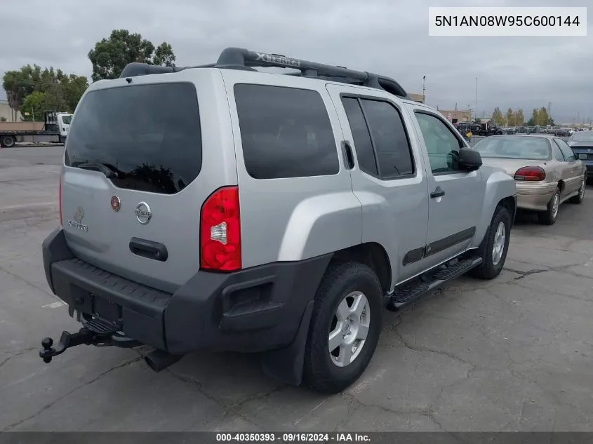 5N1AN08W95C600144 2005 Nissan Xterra S