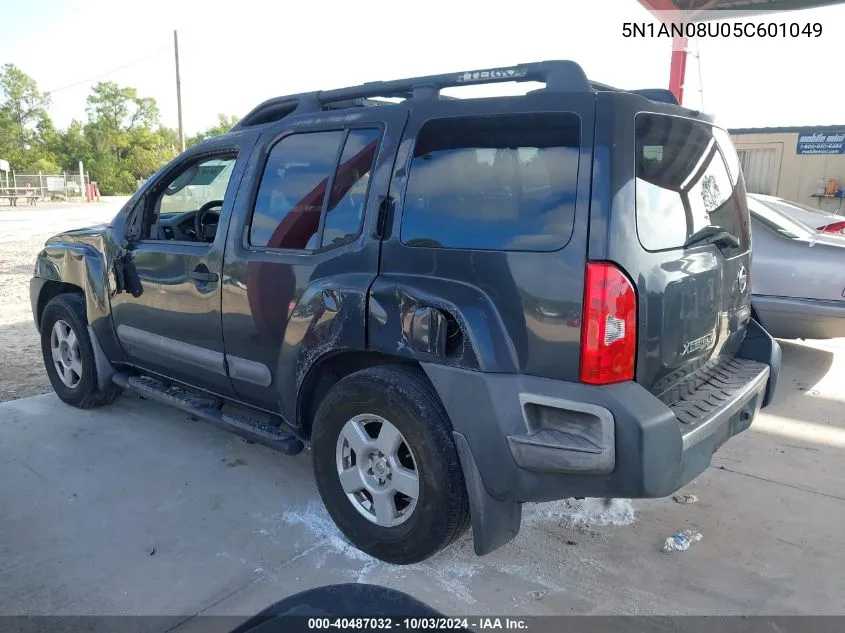 2005 Nissan Xterra S VIN: 5N1AN08U05C601049 Lot: 40487032