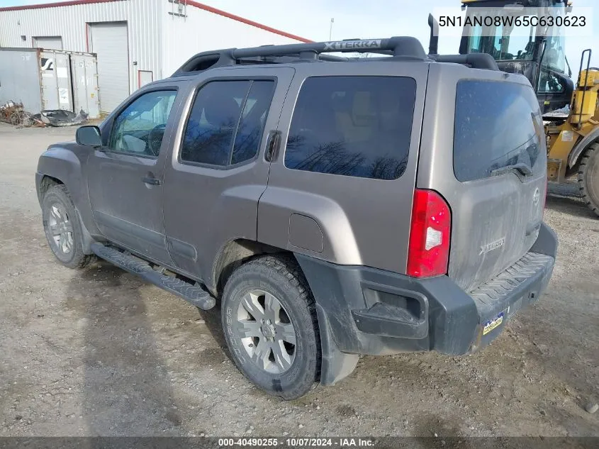 2005 Nissan Xterra Se VIN: 5N1ANO8W65C630623 Lot: 40490255