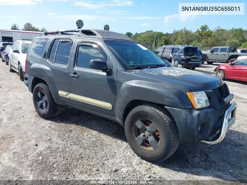 2005 Nissan Xterra Se VIN: 5N1AN08U35C655011 Lot: 40557155