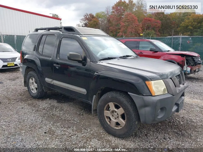 2005 Nissan Xterra S VIN: 5N1AN08U15C625330 Lot: 40616257