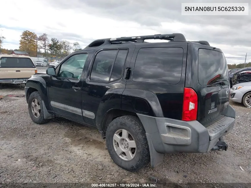 2005 Nissan Xterra S VIN: 5N1AN08U15C625330 Lot: 40616257