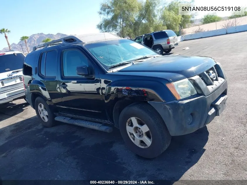 2006 Nissan Xterra S VIN: 5N1AN08U56C519108 Lot: 40236840