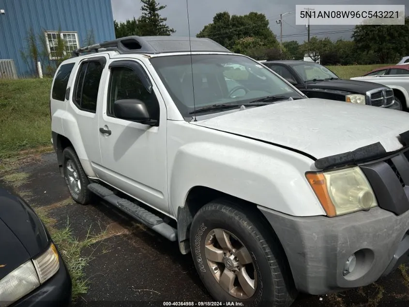 2006 Nissan Xterra VIN: 5N1AN08W96C543221 Lot: 40364988