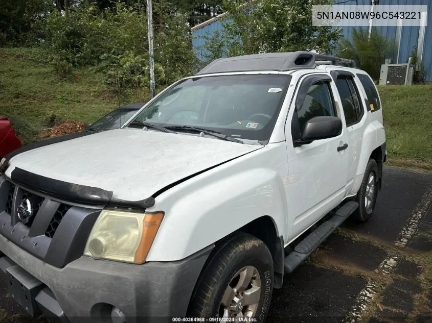 2006 Nissan Xterra VIN: 5N1AN08W96C543221 Lot: 40364988