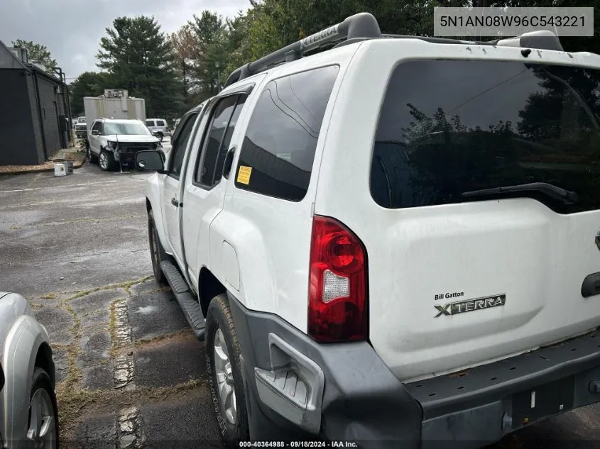 2006 Nissan Xterra VIN: 5N1AN08W96C543221 Lot: 40364988