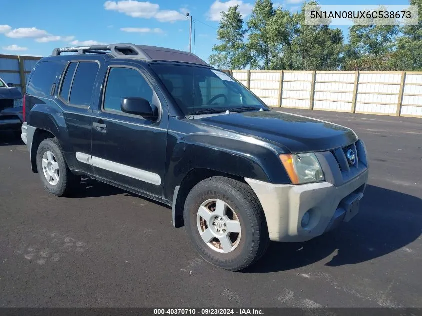 2006 Nissan Xterra S VIN: 5N1AN08UX6C538673 Lot: 40370710