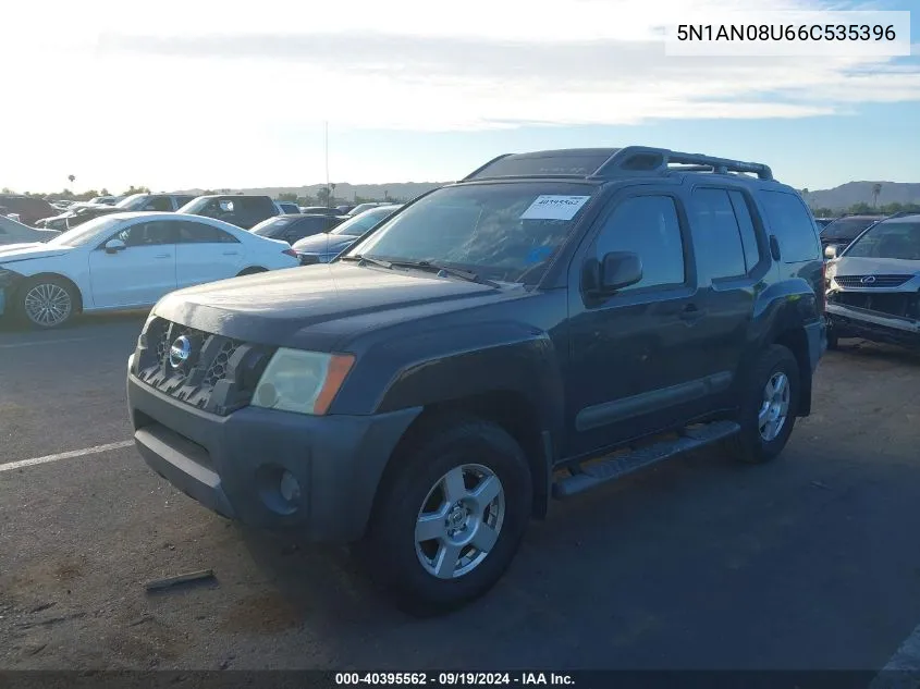 2006 Nissan Xterra S VIN: 5N1AN08U66C535396 Lot: 40395562