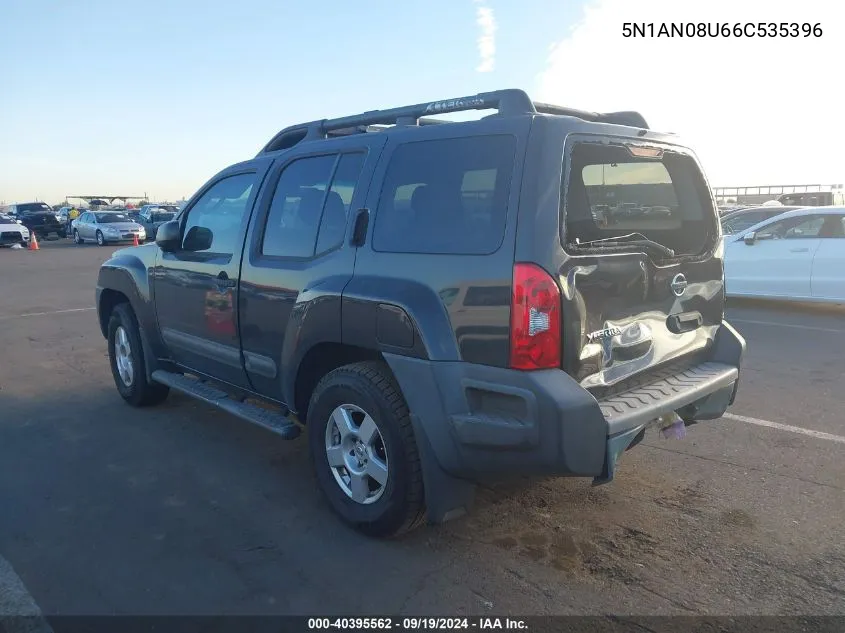 2006 Nissan Xterra S VIN: 5N1AN08U66C535396 Lot: 40395562