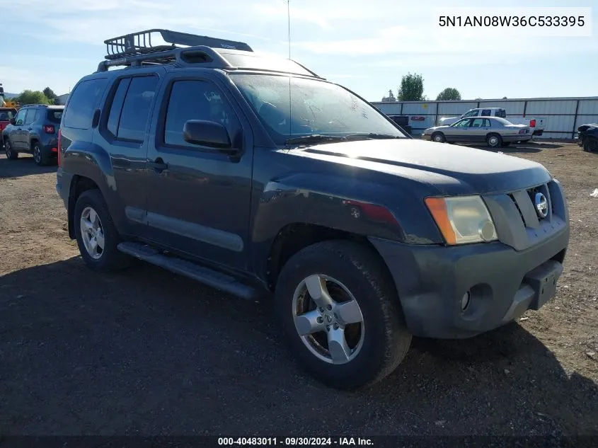 2006 Nissan Xterra Se VIN: 5N1AN08W36C533395 Lot: 40483011