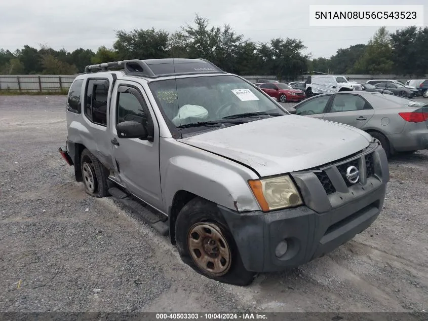 2006 Nissan Xterra X VIN: 5N1AN08U56C543523 Lot: 40503303