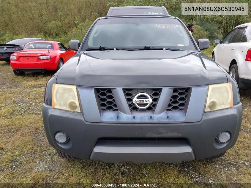 2006 Nissan Xterra Off Road/S/Se VIN: 5N1AN08UX6C530945 Lot: 40530453