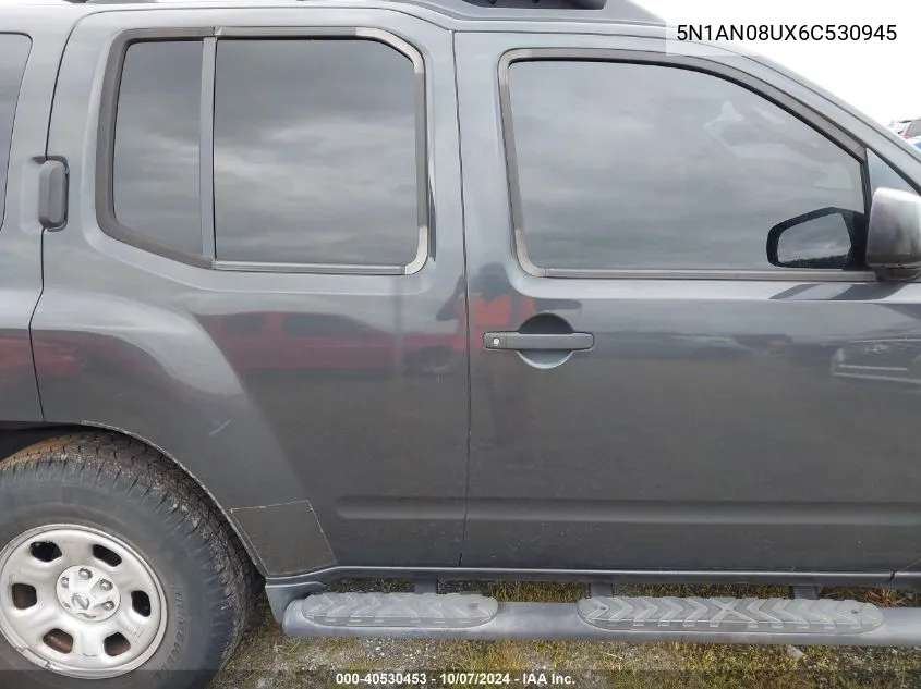 2006 Nissan Xterra Off Road/S/Se VIN: 5N1AN08UX6C530945 Lot: 40530453