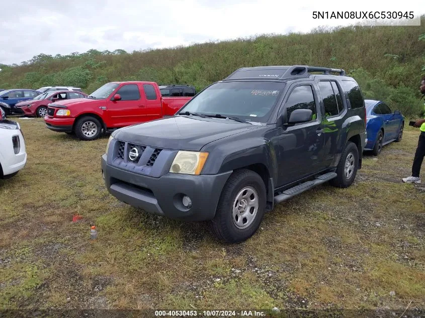 2006 Nissan Xterra Off Road/S/Se VIN: 5N1AN08UX6C530945 Lot: 40530453