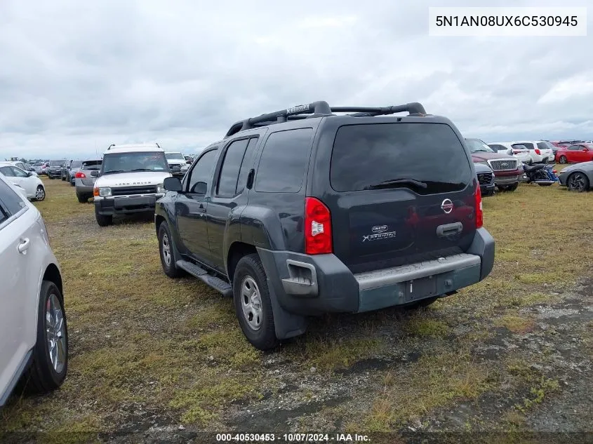 2006 Nissan Xterra Off Road/S/Se VIN: 5N1AN08UX6C530945 Lot: 40530453