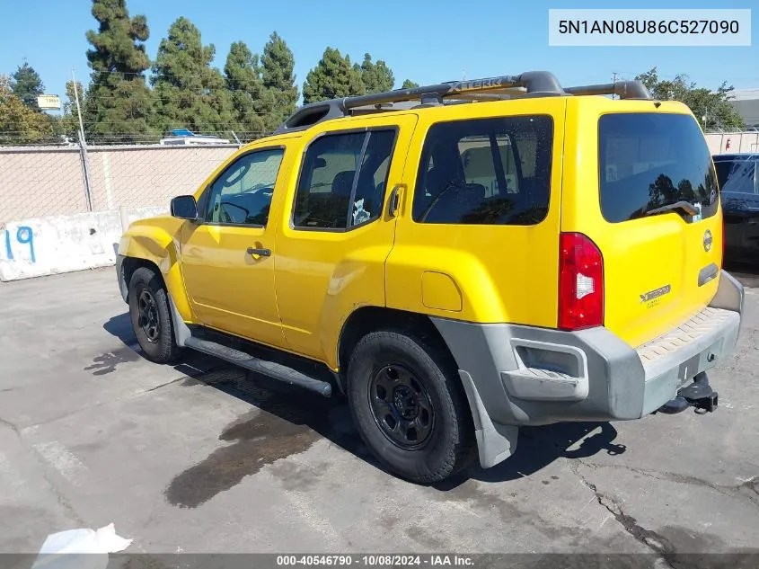 2006 Nissan Xterra X VIN: 5N1AN08U86C527090 Lot: 40546790