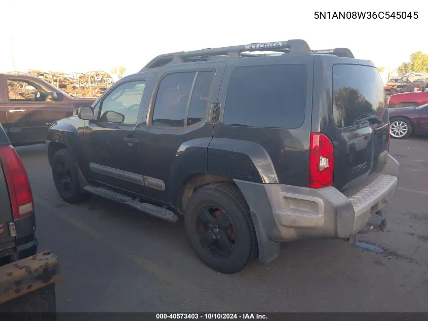 2006 Nissan Xterra Se VIN: 5N1AN08W36C545045 Lot: 40573403