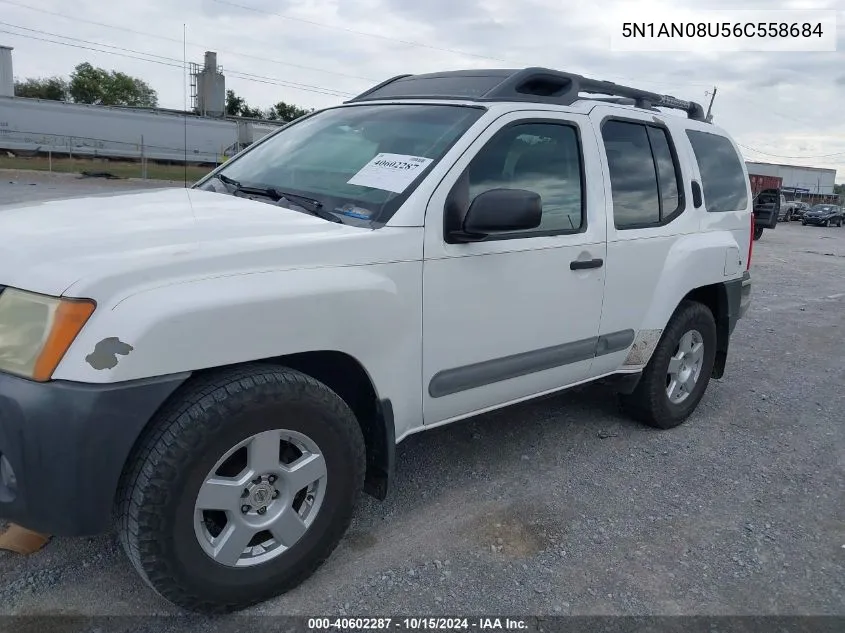 2006 Nissan Xterra S VIN: 5N1AN08U56C558684 Lot: 40602287