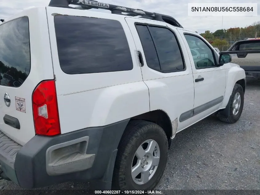 2006 Nissan Xterra S VIN: 5N1AN08U56C558684 Lot: 40602287