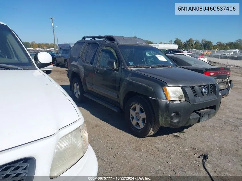 2006 Nissan Xterra S VIN: 5N1AN08U46C537406 Lot: 40675777