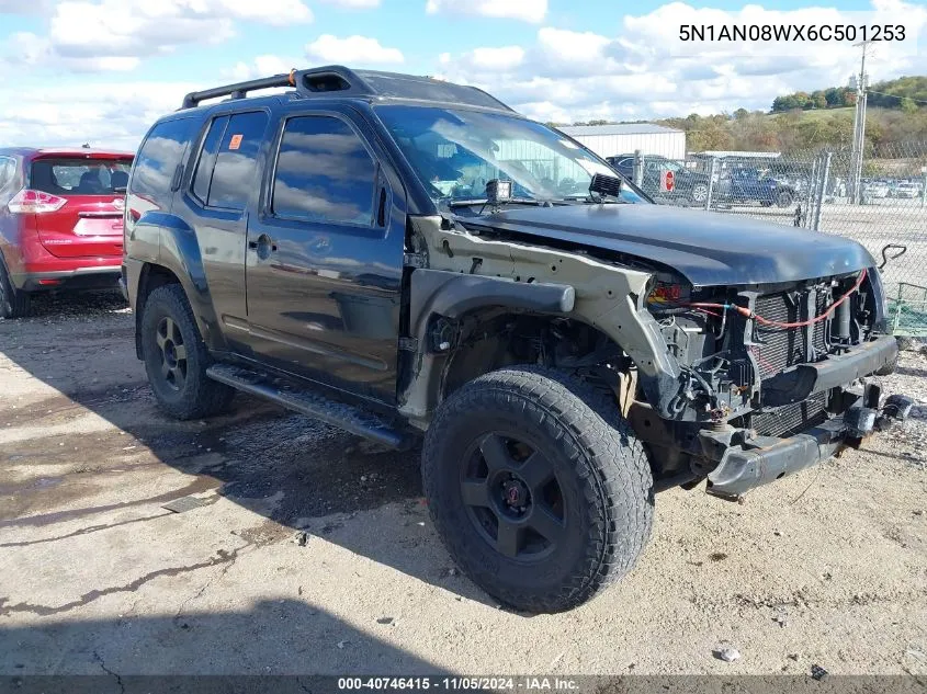 2006 Nissan Xterra S VIN: 5N1AN08WX6C501253 Lot: 40746415