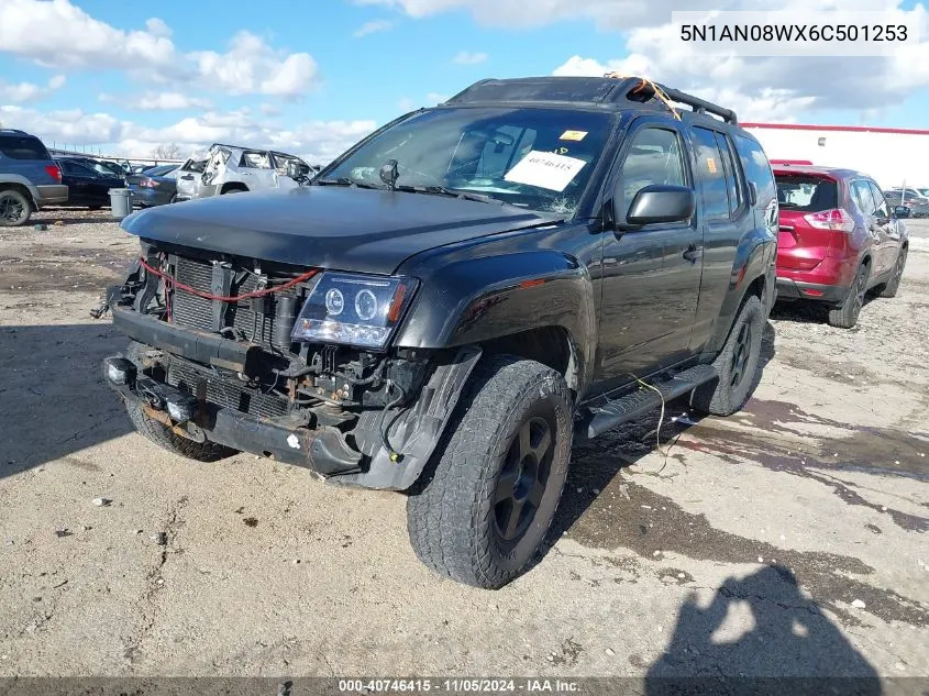 2006 Nissan Xterra S VIN: 5N1AN08WX6C501253 Lot: 40746415