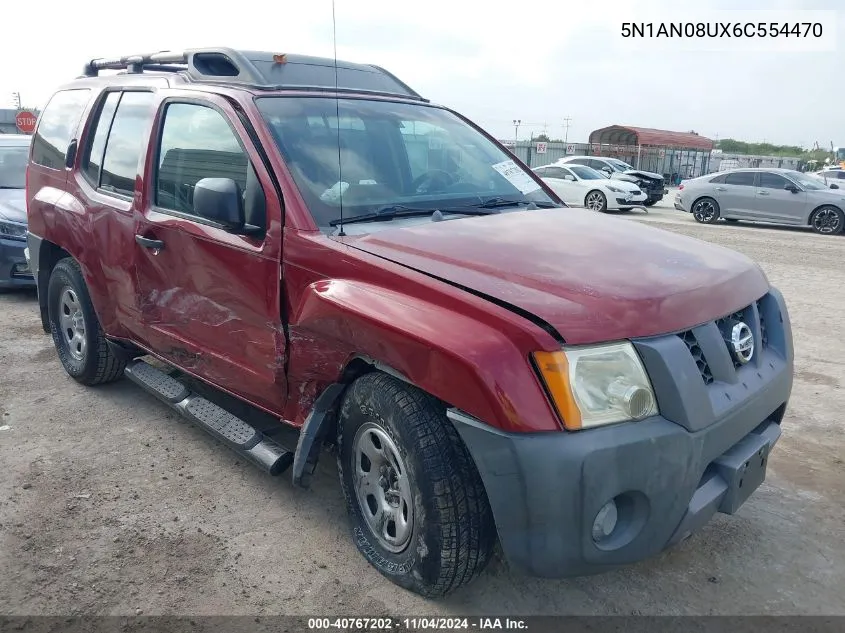 2006 Nissan Xterra X VIN: 5N1AN08UX6C554470 Lot: 40767202