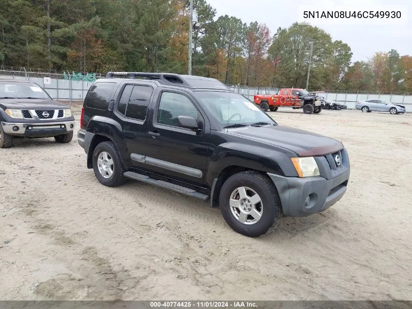 2006 Nissan Xterra S VIN: 5N1AN08U46C549930 Lot: 40774425