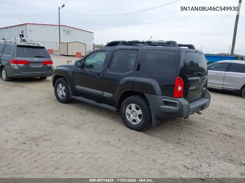 2006 Nissan Xterra S VIN: 5N1AN08U46C549930 Lot: 40774425