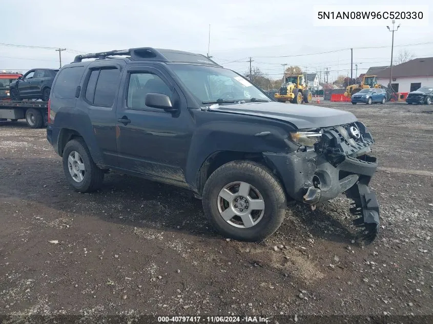 2006 Nissan Xterra S VIN: 5N1AN08W96C520330 Lot: 40797417