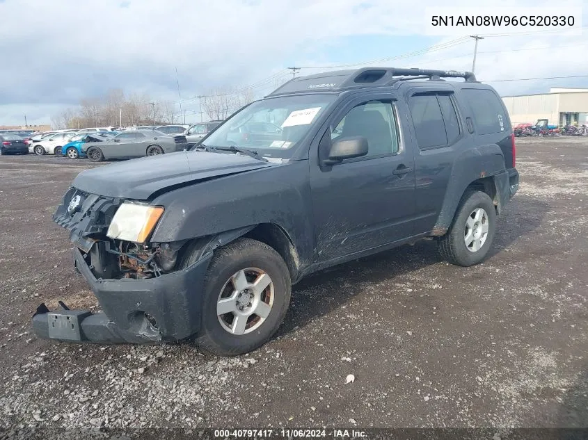 2006 Nissan Xterra S VIN: 5N1AN08W96C520330 Lot: 40797417