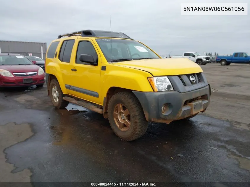 2006 Nissan Xterra S VIN: 5N1AN08W06C561056 Lot: 40824415