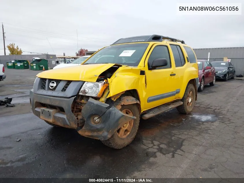 2006 Nissan Xterra S VIN: 5N1AN08W06C561056 Lot: 40824415